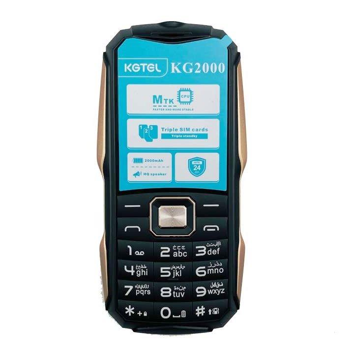 گوشی موبایل کاجیتل مدل KG2000 سه سیم‌ کارت ظرفیت 32 مگابایت و رم 32 مگابایت Kgtel KG2000 Triple SIM 32MB And 32MB RAM Mobile Phone